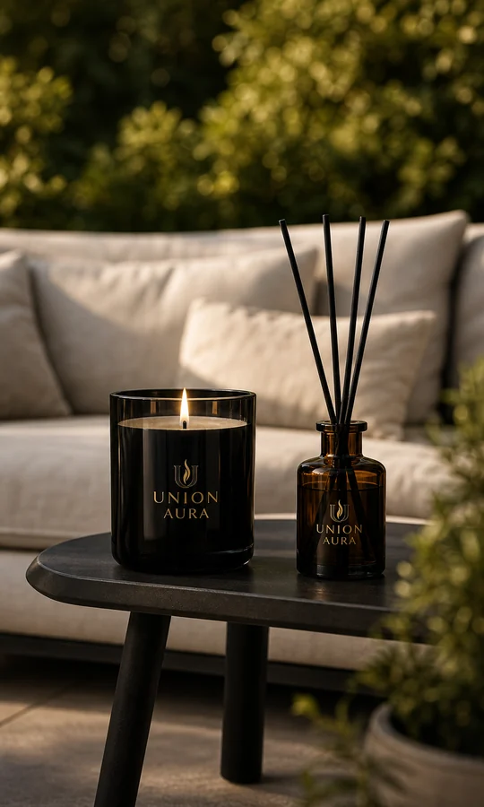 Packaged candles and diffusers prepared for distributors