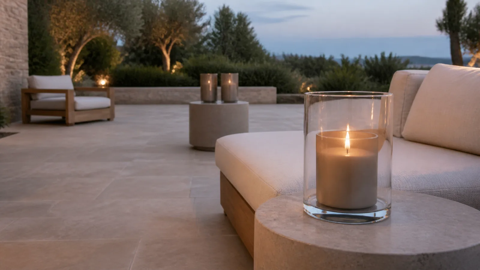 Outdoor candles application
