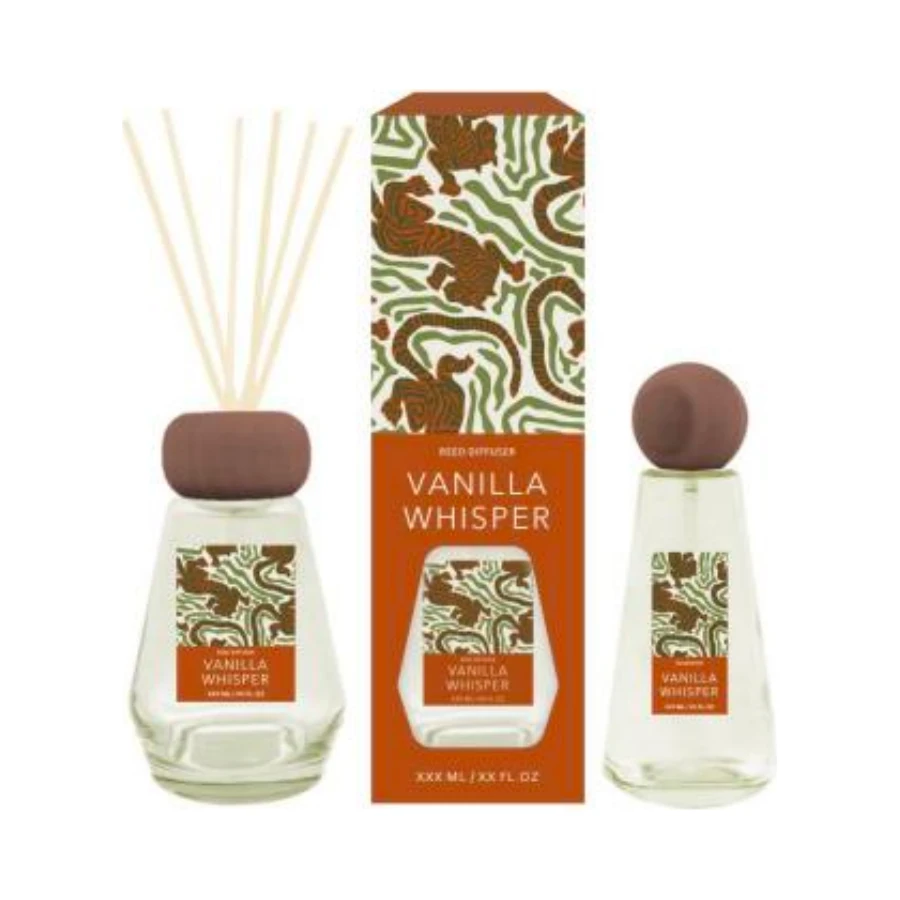 Vanilla Reed Diffuser – Warm & Cozy Long Lasting Home Fragrance with Sticks, 100ml (3.4 fl oz) product
