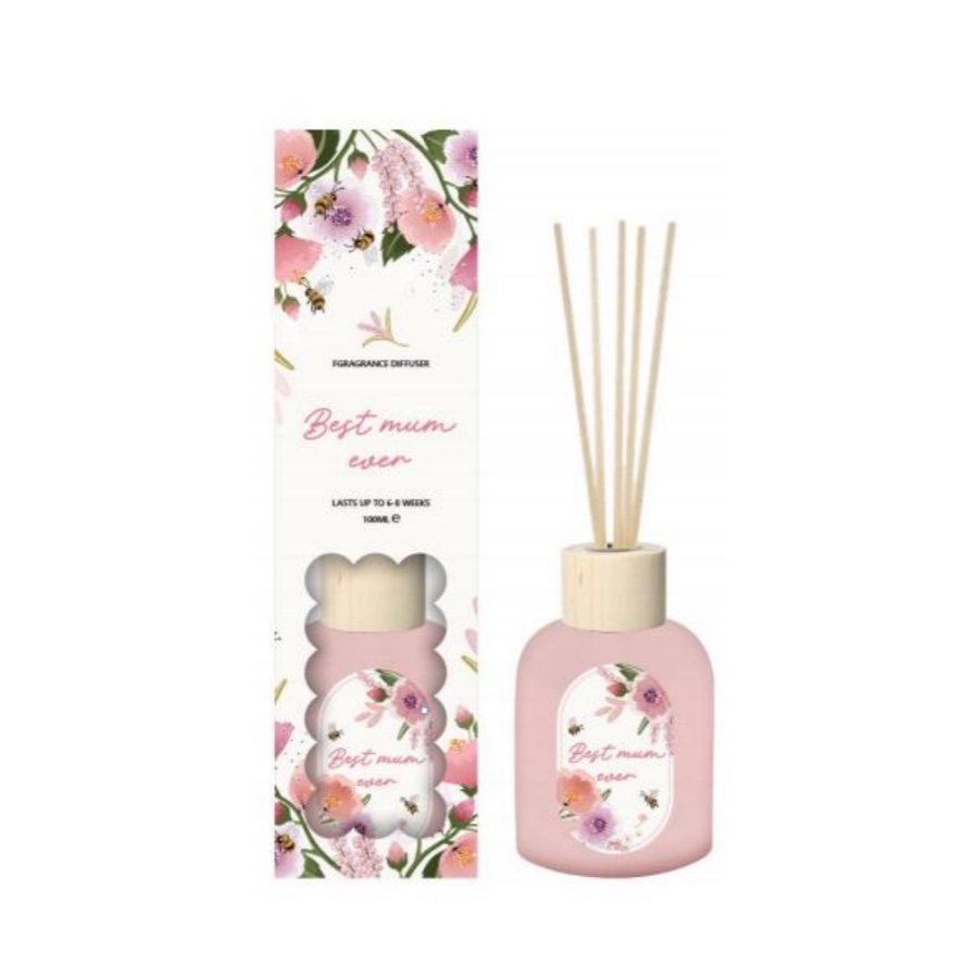 Peony & Rose Reed Diffuser – Best Mum Ever Gift, Long Lasting Floral Home Fragrance, 100ml (3.4 fl oz) product