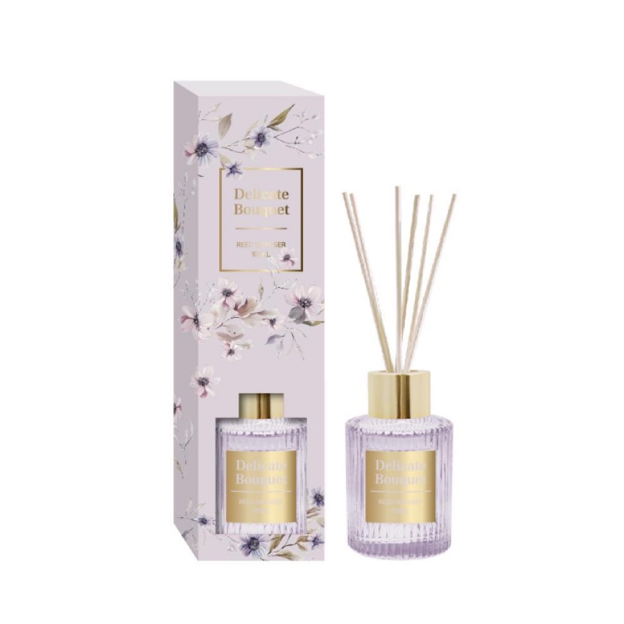 Peony & Freesia Reed Diffuser – Delicate Floral Home Fragrance with Gold Lid, 100ml (3.4 fl oz) product
